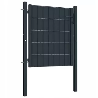 Plotové bránky, PVC a oceľ, 100 × 101 cm, mravca