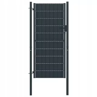 VidaXL Plotový otvor, PVC a oceľ, 100 × 124
