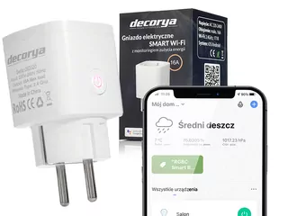 Elektrická zásuvka 230 V Wi-Fi značky Decorya