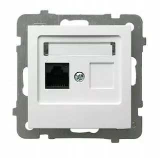 Zásuvka - Počítačová zásuvka RJ45 Aspel ako biela