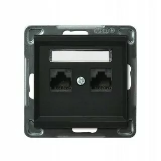 Zásuvka - POČÍTAČOVÁ ZÁSUVKA OSPEL SONATA BLACK RJ45