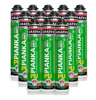 Montážna pena PUR - Grafen Profesionálne montážna pena 750ml 12ks !!