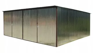 Plechové garáže 6x5 Pozinkovaná plechová garáž