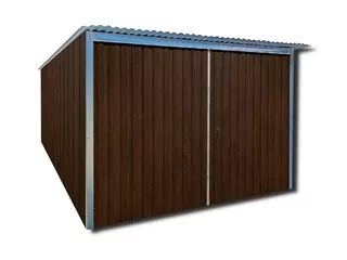 Drevená plechová garáž, plech 3x4 3x5 3x6