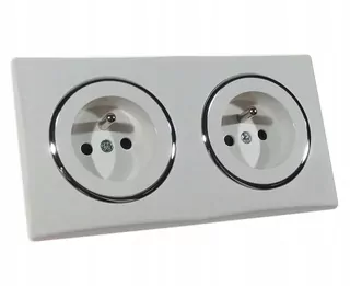 Zásuvka - Elektrické zásuvky kolo 2P + PE SHINY PODW