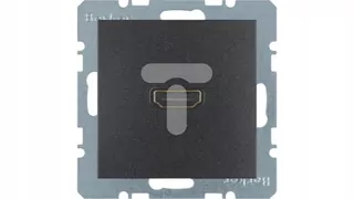 HDMI konektor s konektorom 90° antracit matný B.1/B.3/B.7 Glas 3315431606