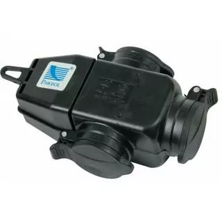 Predlžovací kábel - Gumené objímky pre výstavbu predĺženie 3 × 2pz IP44