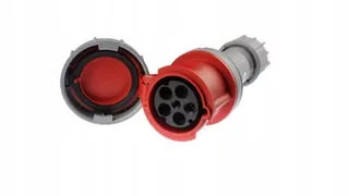 Zásuvka - Prenosná zásuvka 63A 5P 400V červená IP67 Power