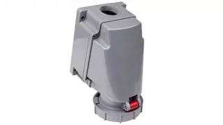Zásuvka - Solid Socket 63A 4P 400V červená IP67 / bez dławn