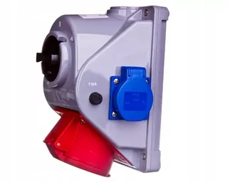 Zásuvka - Pevná zásuvka so spínačom L-0-P 32A 5P 400V + 2