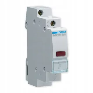 Signálové kontrolové led svietidlo červené hager 1F 230 v SVN122