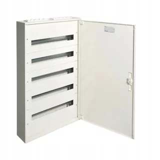 HAGER Modulárny rozvádzač 5 × 24 na povrchovú montáž IP30 FW524WT, FARBA BIELA