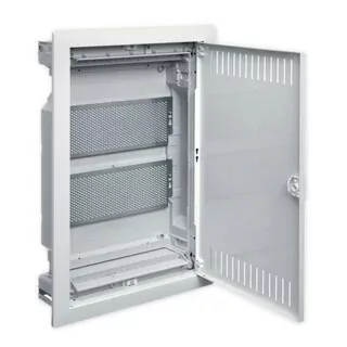 Multimediálny/teletechnický rozvod p/t hager volta vdi 2x montované dosky 2 rády ventilačných dvier