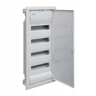 Podporový rozvod hager volta quickconnect 4 × 12 (pre 48 modulov) kovové dverečky biela farba VU48AT