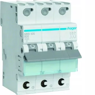 HAGER MCB Nadprúdový istič 3P B 20 A QC MBS320