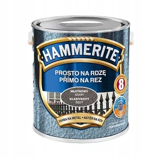 HAMMERITE Farba na hrdzu kladivo šedá 2,5L