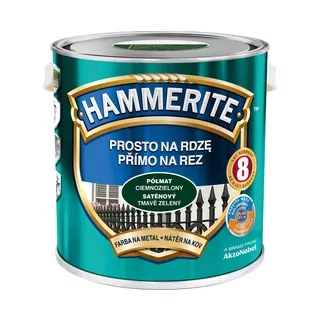 HAMMERITE Farba proti hrdzi polomatná tmavozelená 2,5L