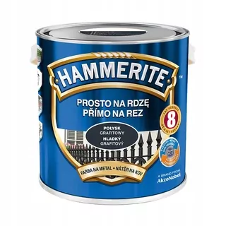 HAMMERITE Farba proti hrdzi grafitový lesk 2,5L
