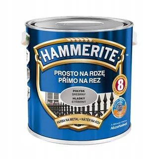 HAMMERITE Farba na hrdzu strieborná lesklá 2,5L