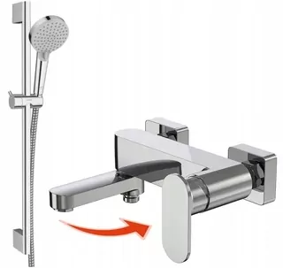 Vaňová batéria - Hansgrohe Set + Bath Skladacia Hubička