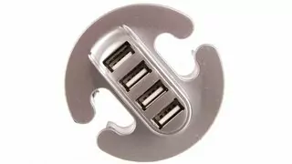 HUB USB 4 porty strieborný HB-USB-4X-80 gtv 590823134