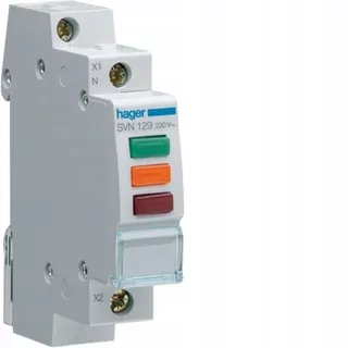 HAGER SVN129 – trojfarebné signalizačné svetlo 230VAC