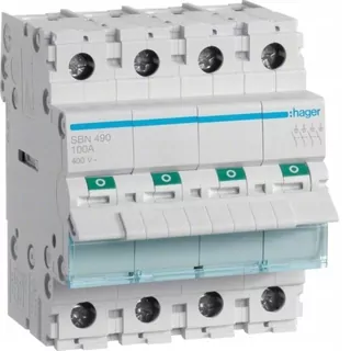Hager modulárny odpojovač 4P 100 A SBN490