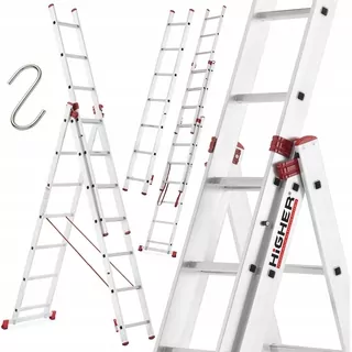 Alve rebrík 5,1 m hliníkový 3 x 7 do 150 kg