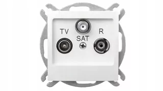 Koncová zásuvka pre anténu RTV-SAT ecru GPA-YS/m/27