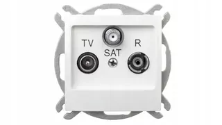 Koncová zásuvka pre anténu RTV-SAT ecru GPA-YS/m/27