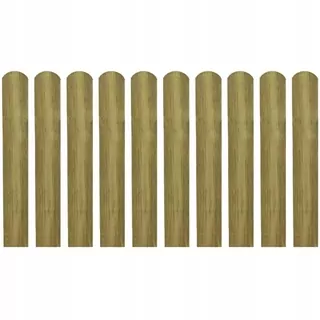 Napustené zábradlie, 10 ks, drevo, 60 cm