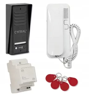 Cyfral Cosmo C41A268 čiernobiely interkom set