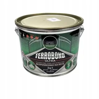 Polifarb Kalisz Ferrobond farba proti hrdzi 2,5l, čierna