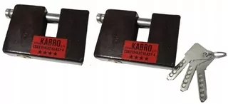 KABRO 2 PADLOCKY C4-32MM ZA 1 KĽÚČ PROTI BURGLÁRII