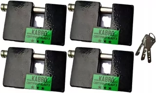 KABRO 4 PADLOCKS C3-17MM ZA 1 KĽÚČ PROTI BURGLARY