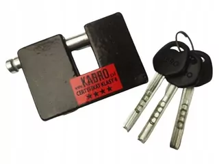 KABRO 4 PADLOCKY C4U-17MM ZA 1 KĽÚČ PROTI BURGLÁRII