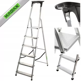 KADAX rebrík 3,19 m hliníkový 1 x 6 do 125 kg