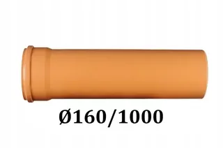 PVC POTRUBIE KANALIZÁCIE Ø160 KANALIZÁCIA 160/1000