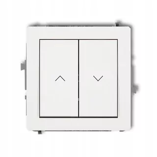 Karlik Deco, Mechanizmus spínača žalúzie s pridržiavaním, biela, DWP-88