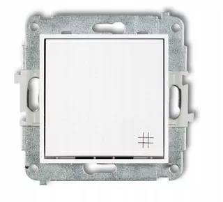 KARLIK MINI Krížový spojovač biely MWP-6
