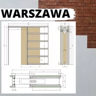 Jednotková kazeta v systéme bezkľúčových dvier pre krídlo šírky 90