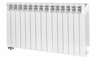 KFA 1680 W biely hliníkový radiátor 1200 x 572 x 90 mm - spodné pripojenie