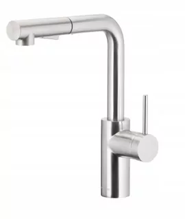 KFA kuchynská stojanková batéria DUERO BASIC INOX armatúra strieborná