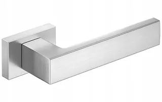 KĽÚČKA DVERÍ CUBE RT PREMIUM KARTÁČOVANÝ CHROM