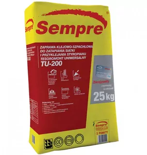 Lepidlo - lepidlo na styrops a sieťovina s vláknami semper 48 × 25KG