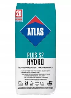 ATLAS PLUS S2 HYDRO – Vysokopevnostné lepidlo s hydroizolačnou funkciou, C2TE S2 – 15 kg