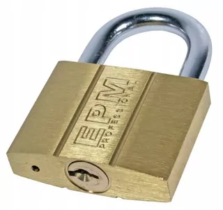 PADLOCK MOSADZNÝ 5 KLÍČOV 60MM