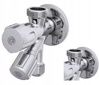 Rohový ventil Granitan 1/2'' ventil pre práčku umývačku kombinácia 1/2x3/4x3/8