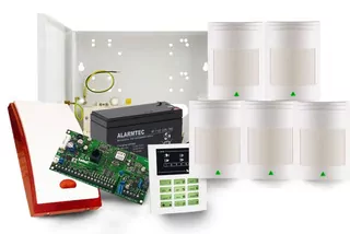 KOMPLETNÝ ALARM SATEL CA-5 LED detektory 5 Syrena 24