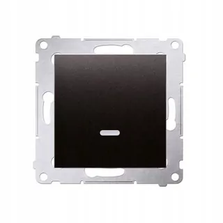 Jednopólový vypínač s LED podsvietením antracit DW1L.01/48 Simon 54 Kontakt-Simon